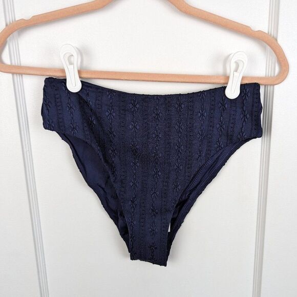 Andie | NWT The 90's High Waisted Bottom -Navy- Size Small - Picture 1 of 4